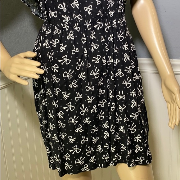Lush M Bow Black Dress. - Picture 5 of 12